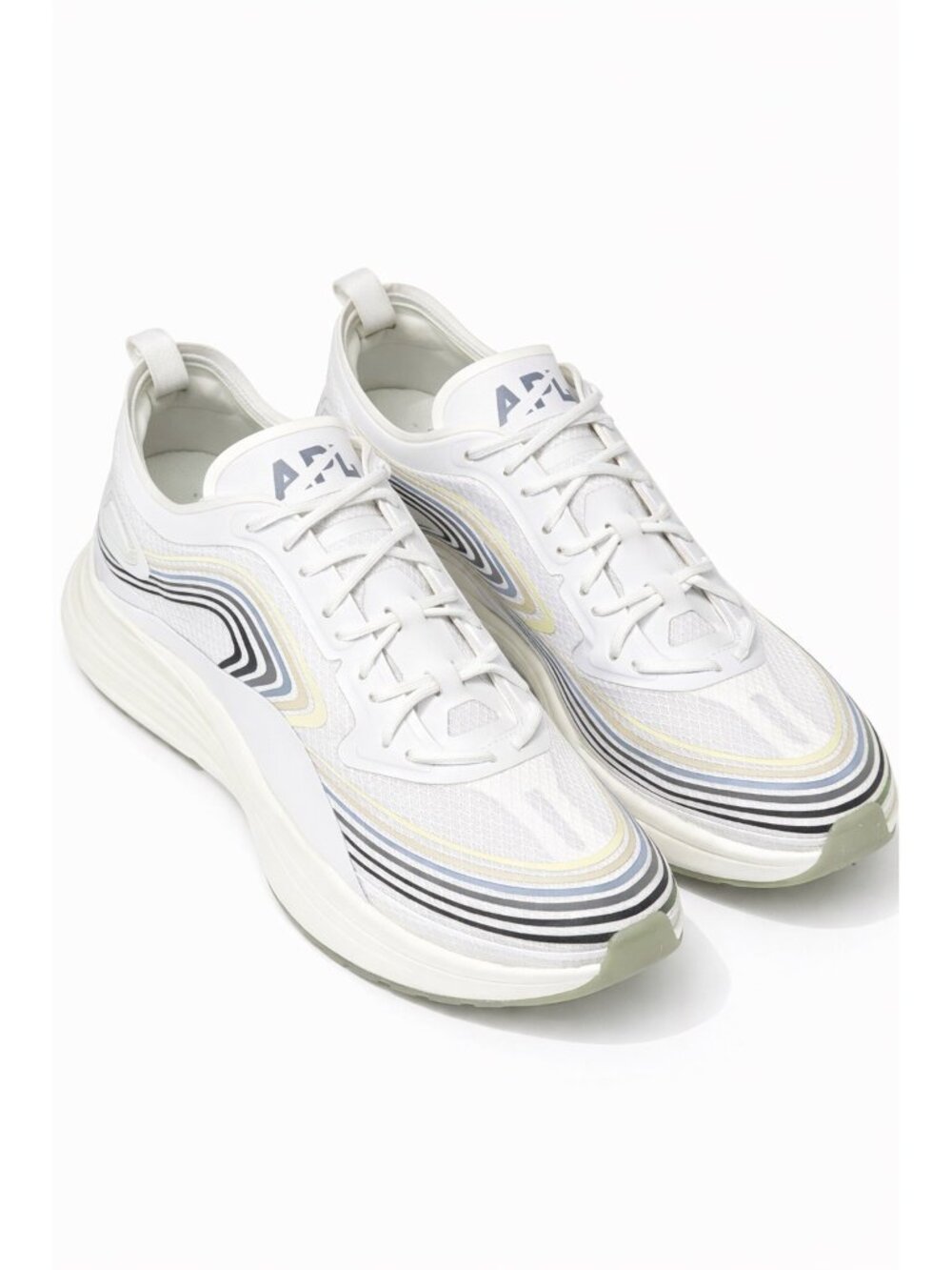 NWB APL Streamline Sneaker Shoes White Frozen Grey Parchment Size 13